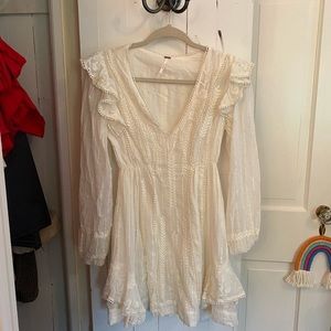 Free people ruffle mini dress